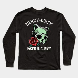 Nerdy Dirty Inked & Curvy - Nerdy Long Sleeve T-Shirt